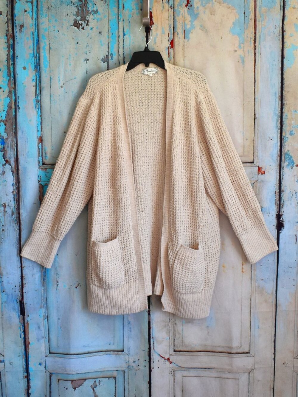 Women's Moondance Soft Open Front Cardigan Lightweight SIZE 3X Beige